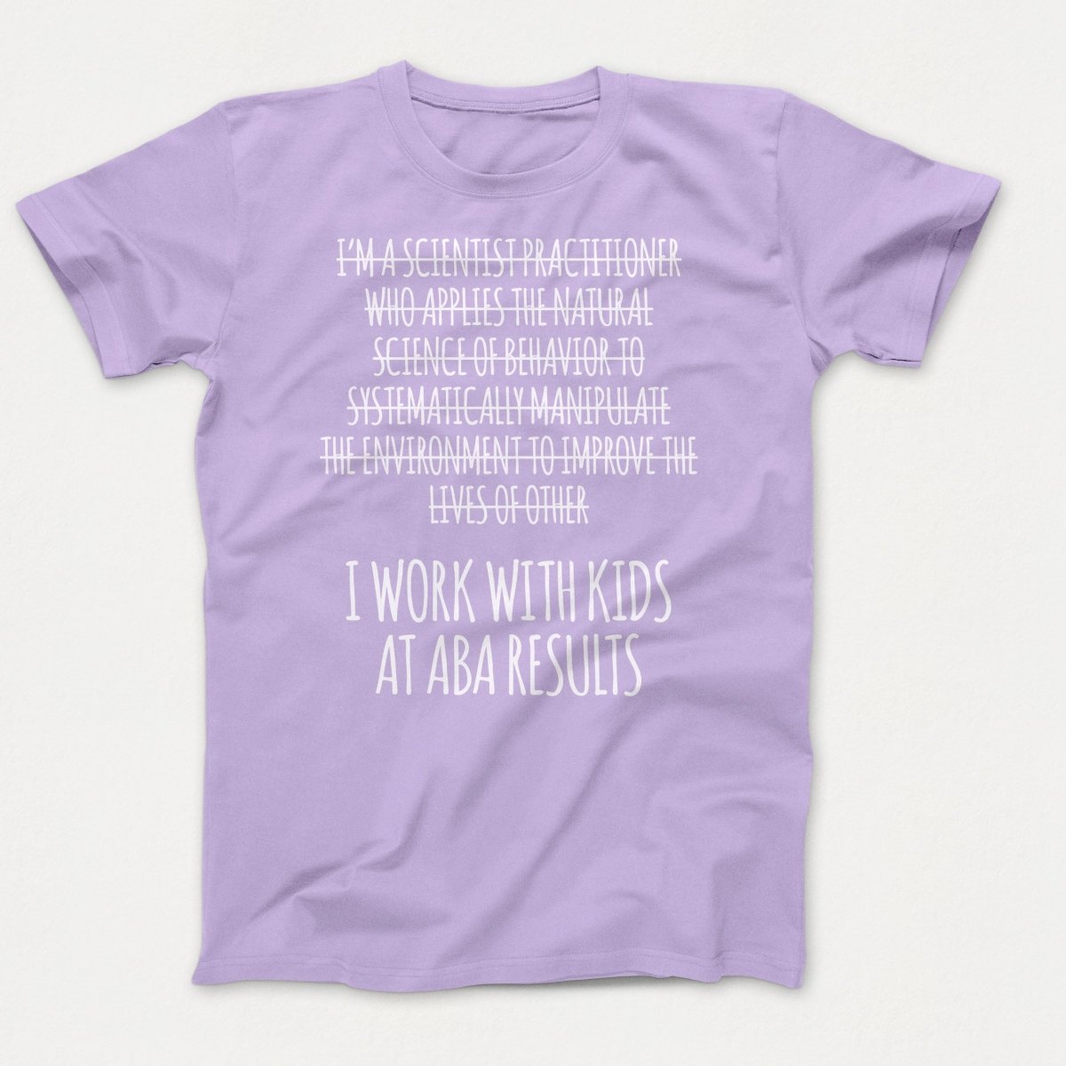 ABAR I Work With Kids Lavender - Polkabean