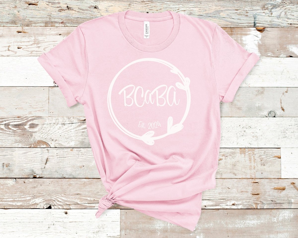BCaBA Established Heart Circle T-Shirt Pink - Polkabean