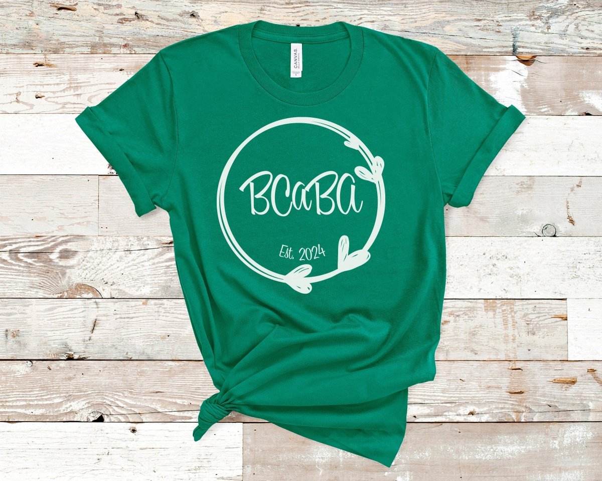BCaBA Established Heart Circle T-Shirt Kelly - Polkabean