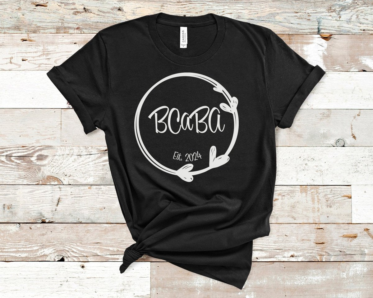 BCaBA Established Heart Circle T-Shirt Black - Polkabean