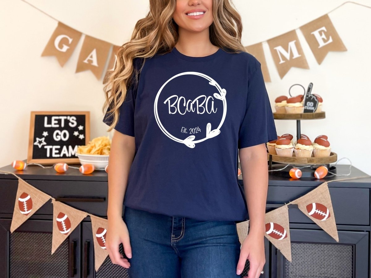BCaBA Established Heart Circle T-Shirt Heather Mauve - Polkabean