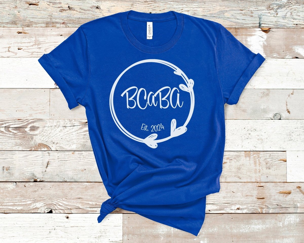 BCaBA Established Heart Circle T-Shirt True Royal - Polkabean