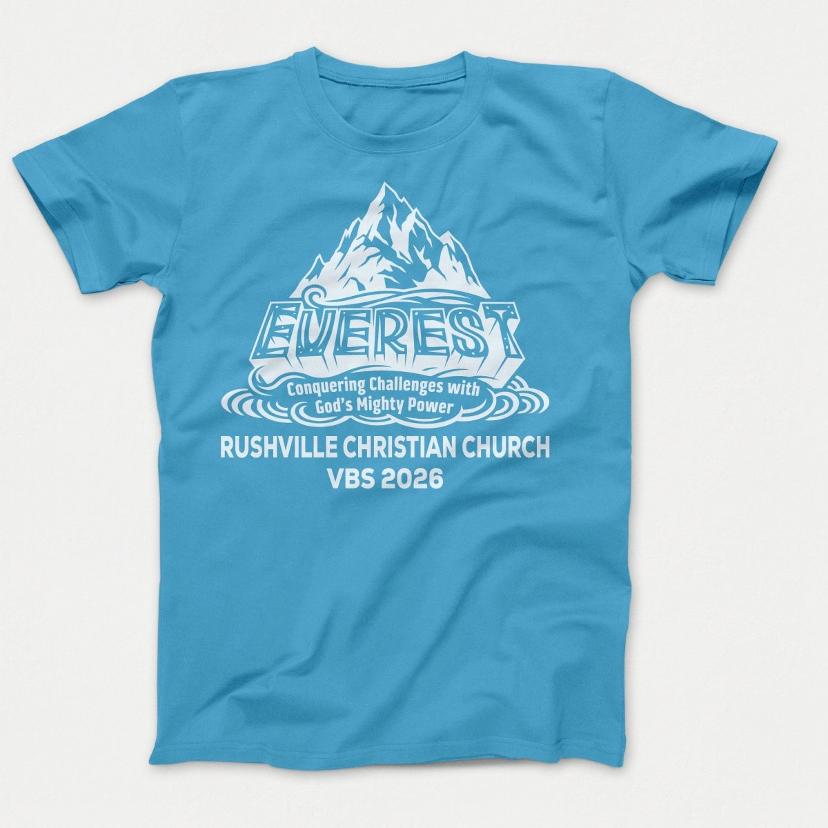 Everest VBS - Rushville Christian Church Aquatic Blue - Polkabean