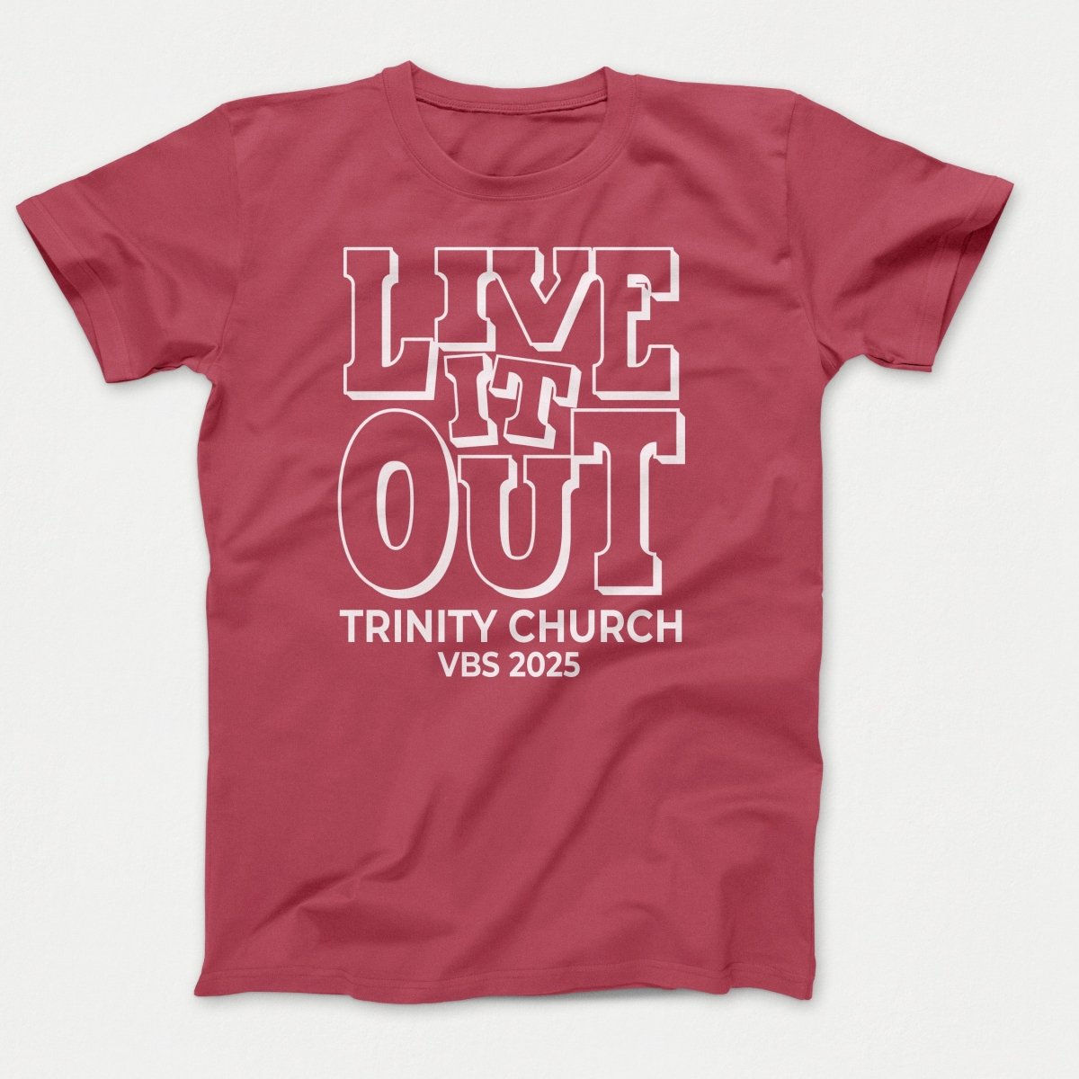Live it Out VBS Shirts - Adult T-shirts Zinnia - Polkabean