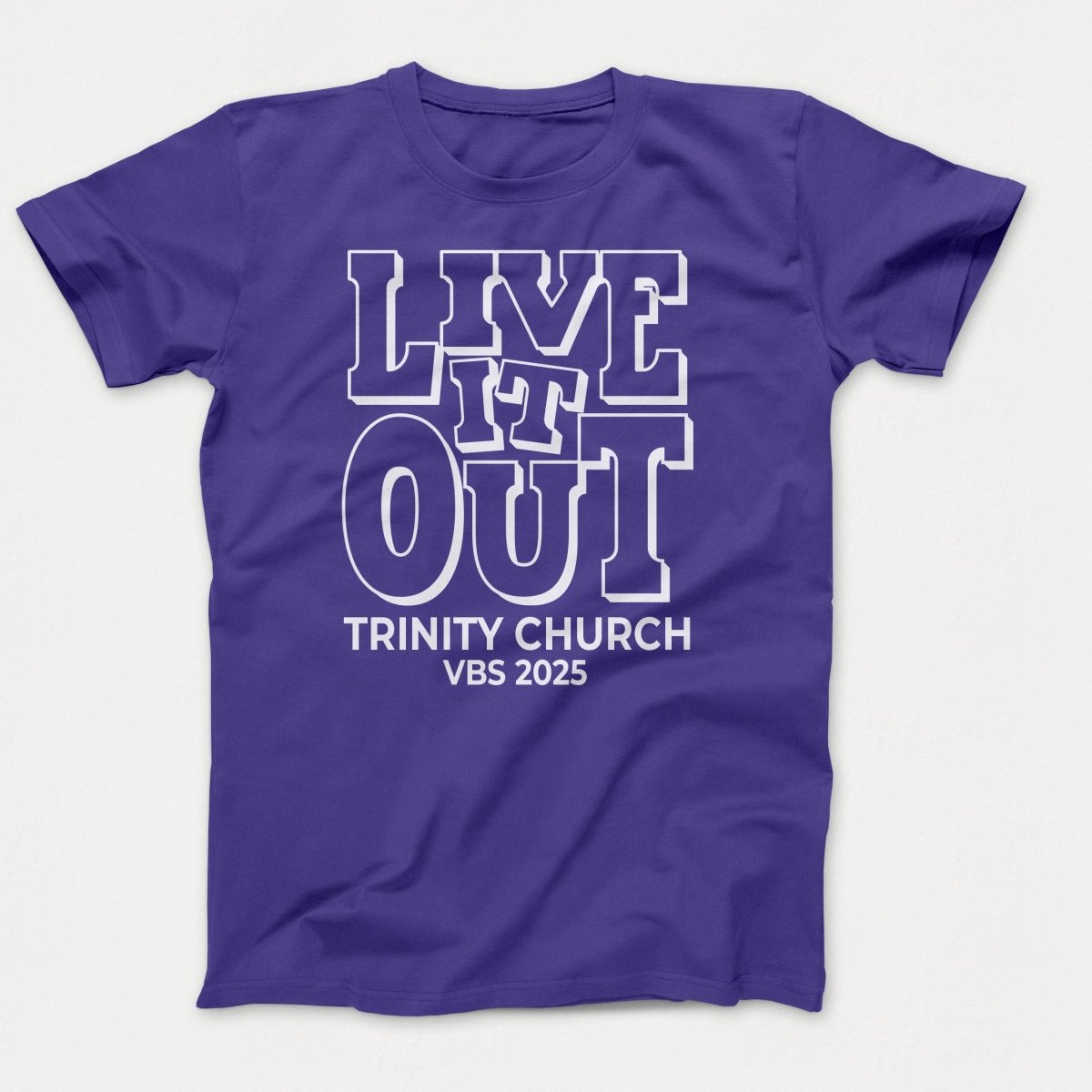 Live it Out VBS Shirts - Youth T-shirts Purple - Polkabean