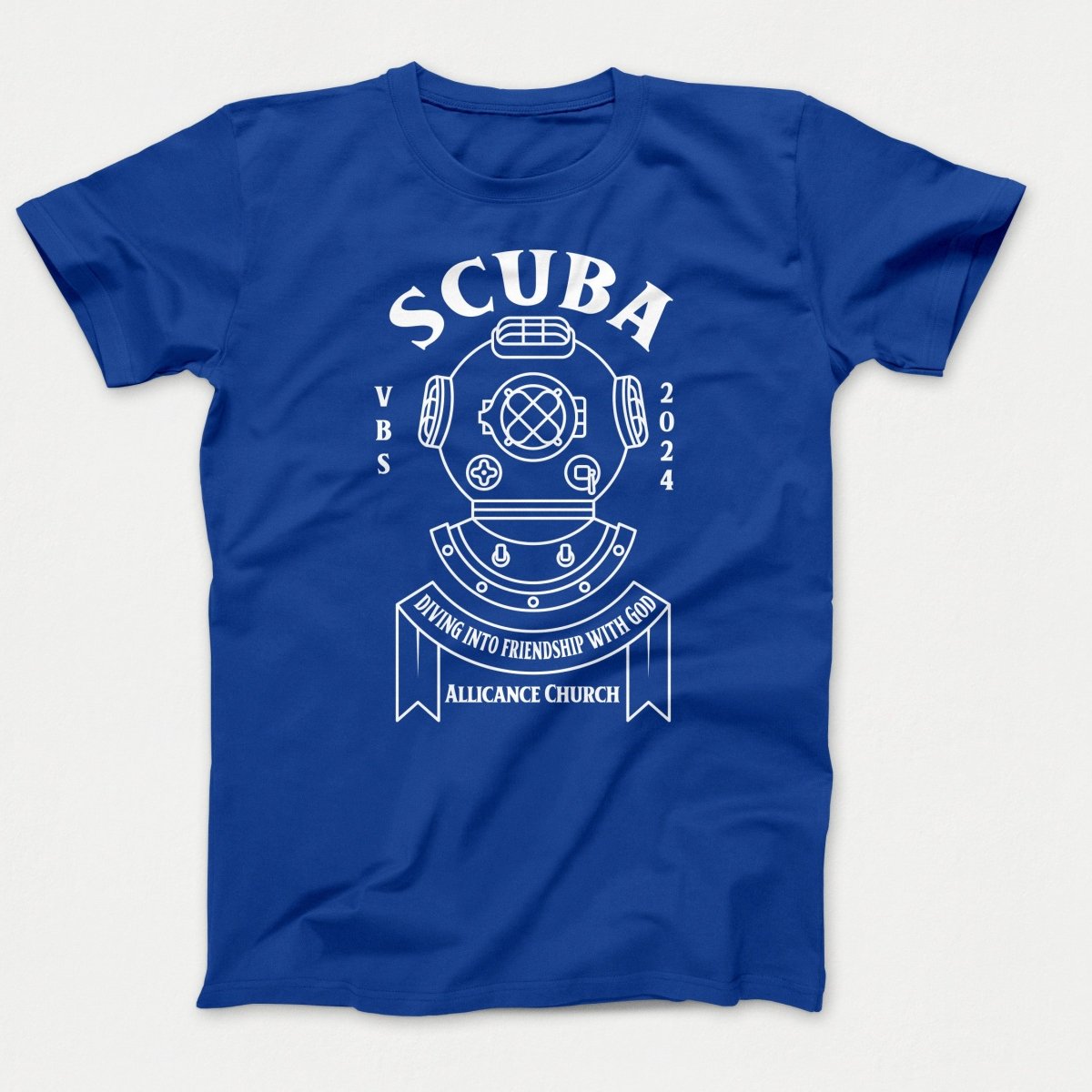 Scuba VBS Shirts - Diving Helmet - Youth T-shirts True Royal - Polkabean