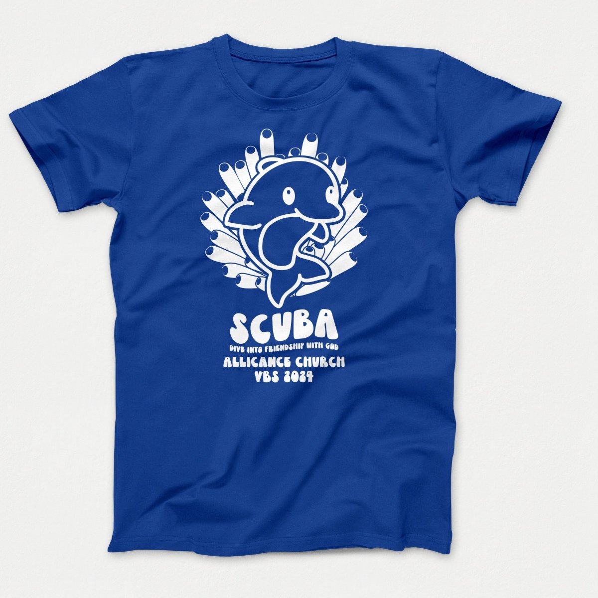 Scuba VBS Shirts - Dolphin - Youth T-shirts True Royal - Polkabean