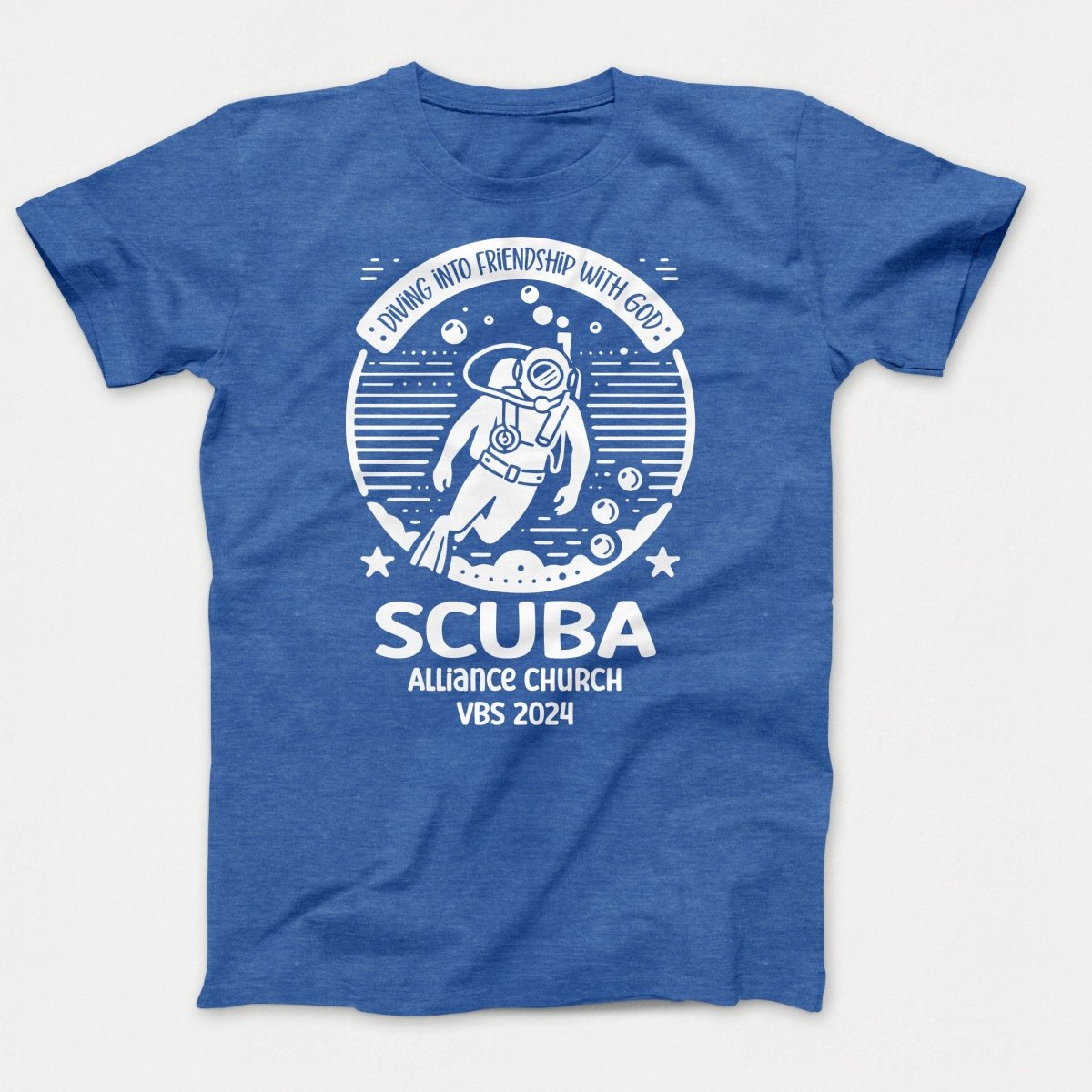 Scuba VBS Shirts - Scuba Diver - Adult T-shirts Heather Royal - Polkabean