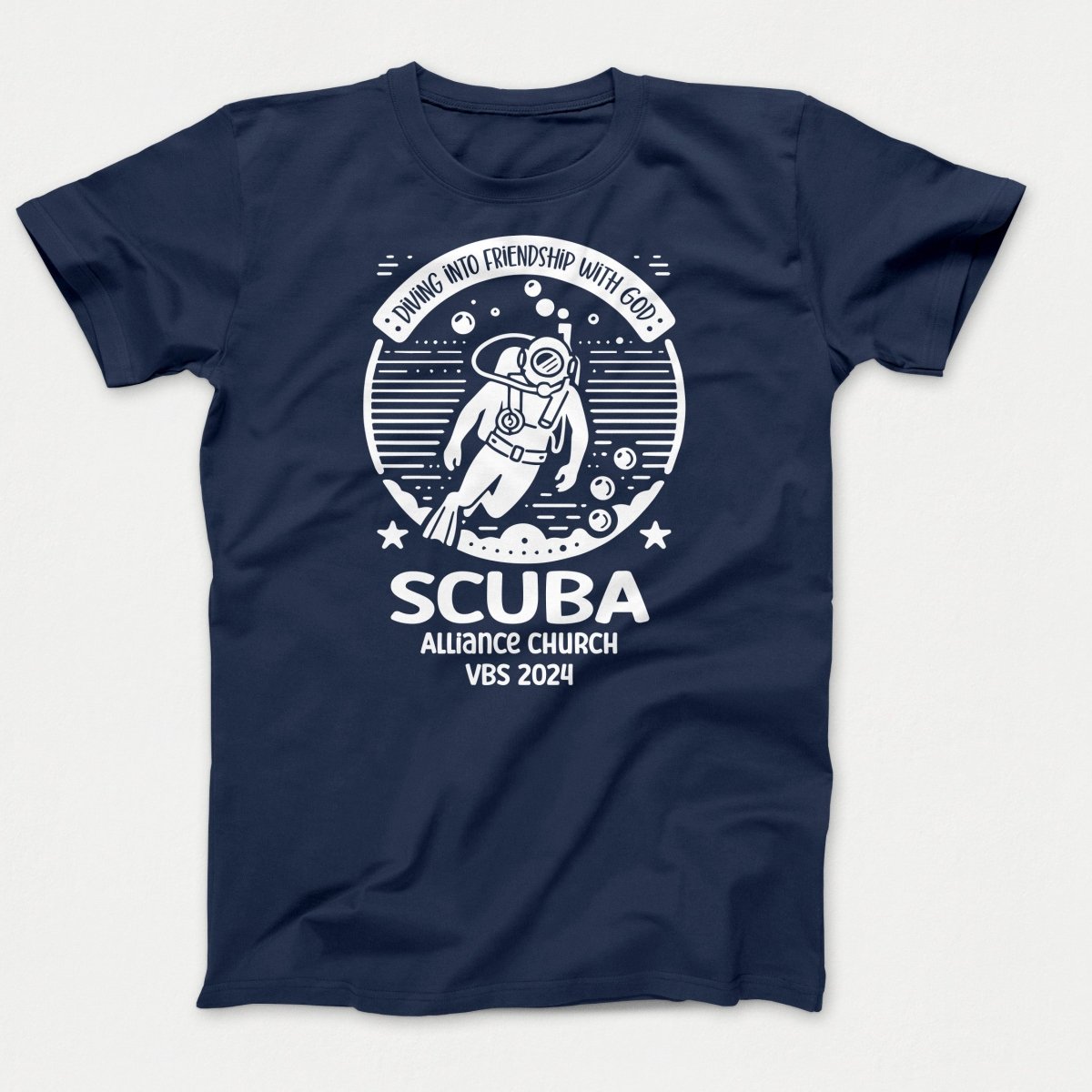 Scuba VBS Shirts - Scuba Diver - Youth T-shirts Navy - Polkabean