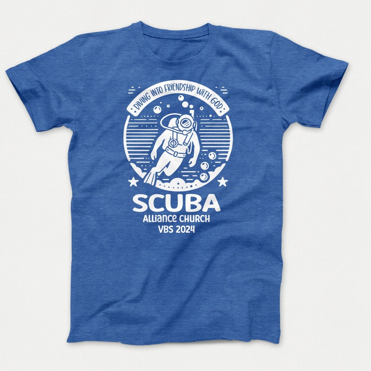 Scuba VBS Shirts - Scuba Diver - Youth T-shirts Heather Royal - Polkabean