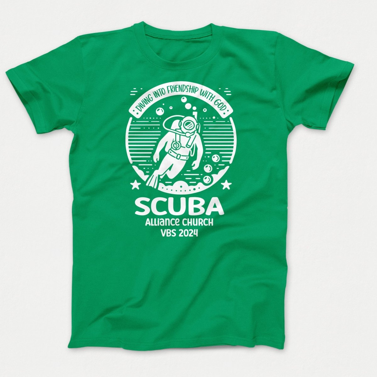 Scuba VBS Shirts - Scuba Diver - Youth T-shirts Kelly - Polkabean