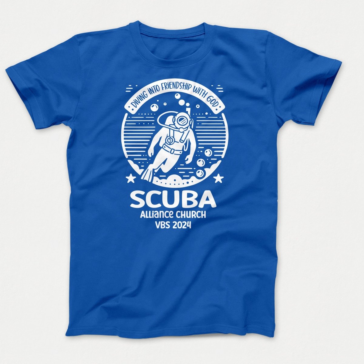 Scuba VBS Shirts - Scuba Diver - Youth T-shirts Royal - Polkabean