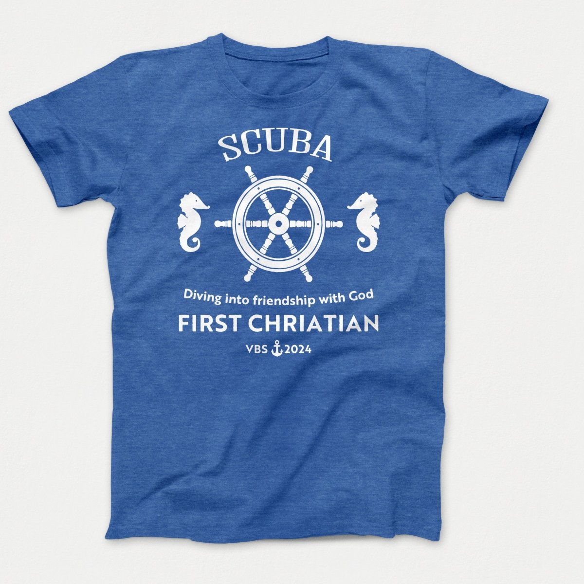 Scuba VBS Shirts - Seahorse - Youth T-shirts Heather Royal - Polkabean