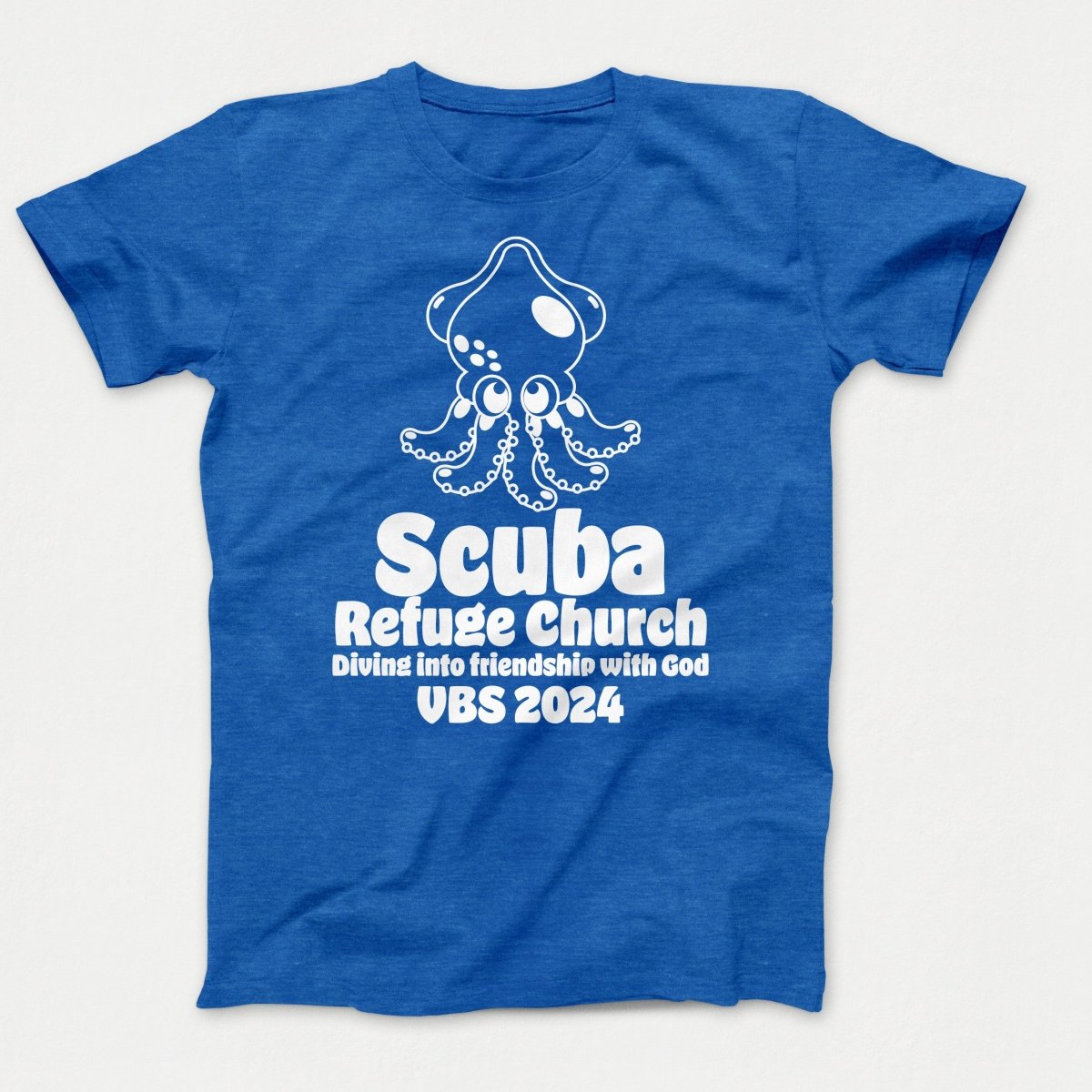 Scuba VBS Shirts - Squid - Adult T-shirts Heather Royal - Polkabean