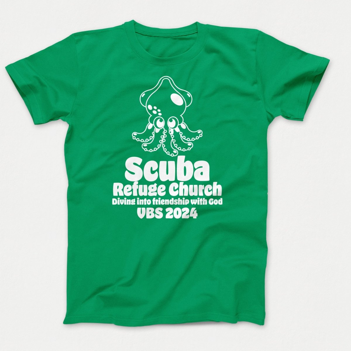 Scuba VBS Shirts - Squid - Youth T-shirts Kelly - Polkabean