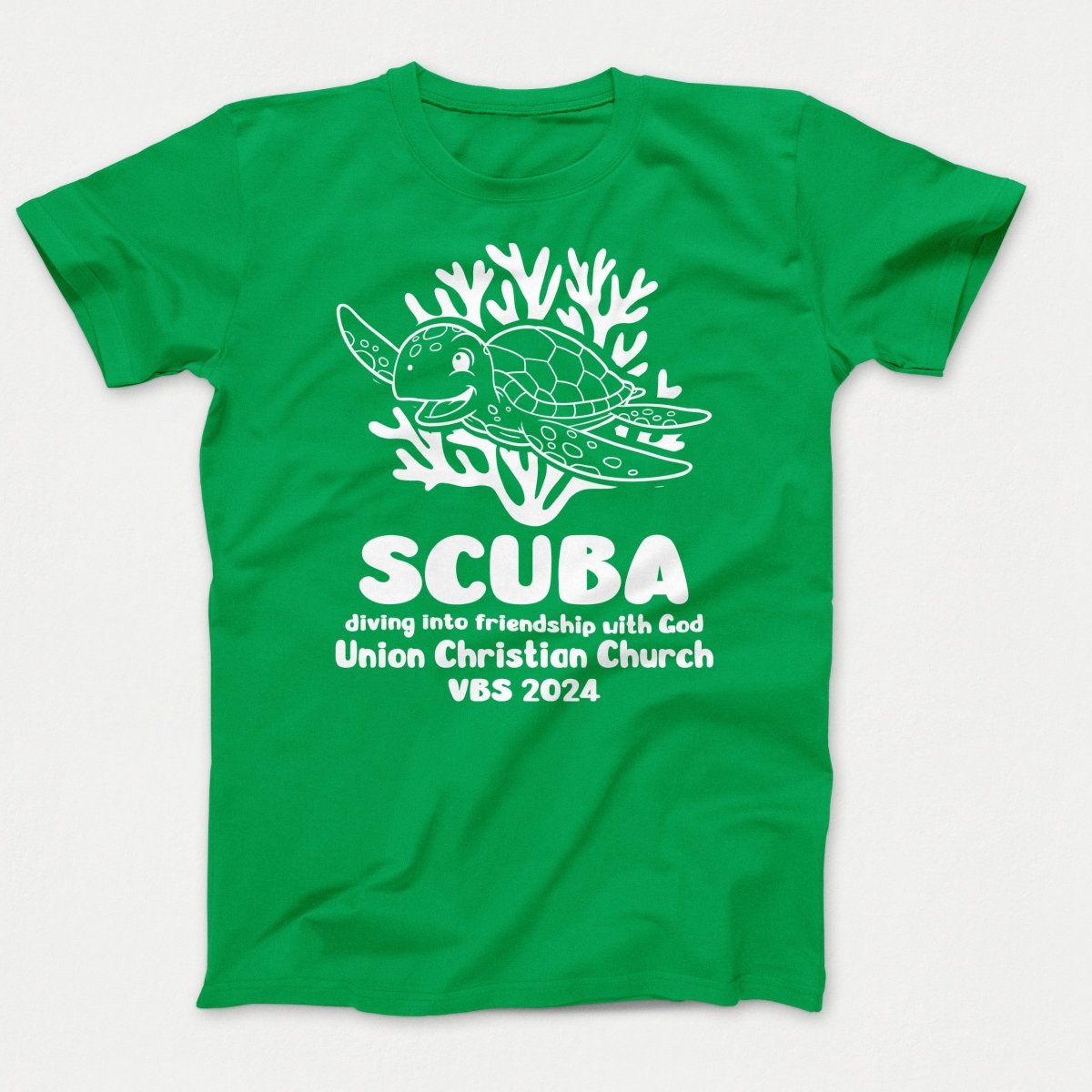 Scuba VBS Shirts - Turtle - Youth T-shirts Clover Green - Polkabean