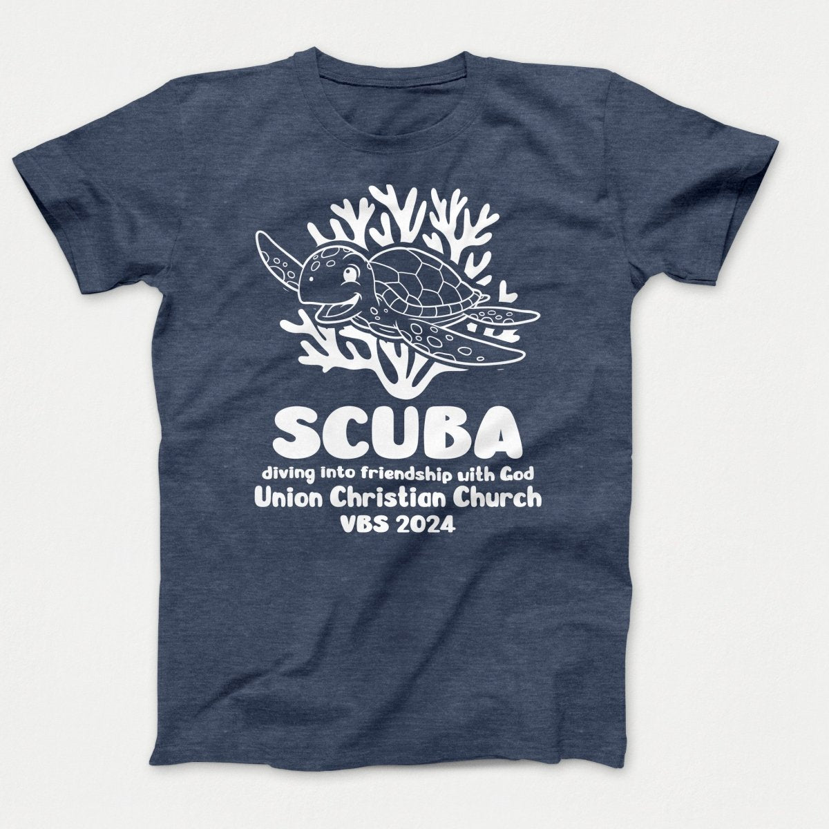 Scuba VBS Shirts - Turtle - Youth T-shirts Heather Navy - Polkabean