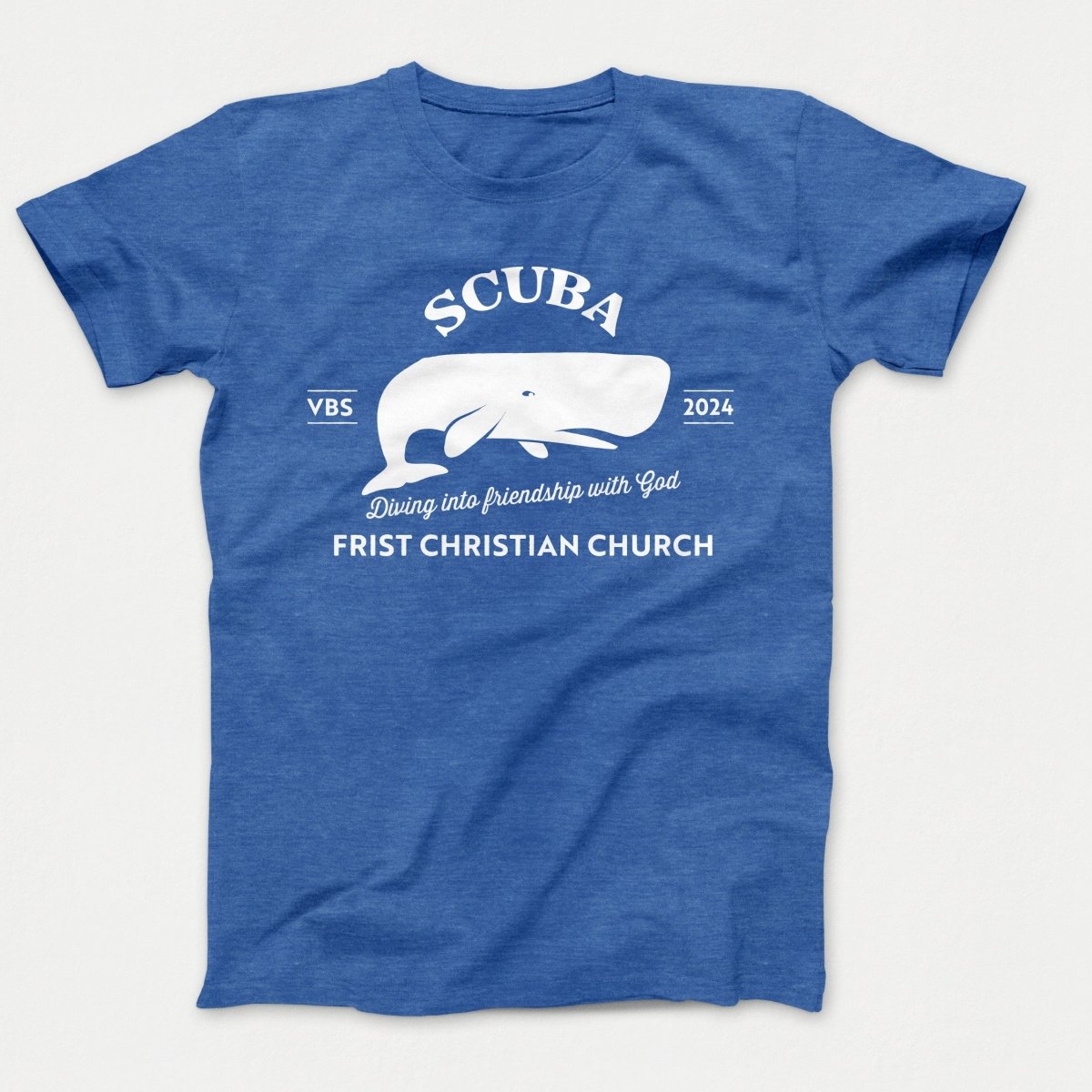 Scuba VBS Shirts - Whale - Youth T-shirts Heather Royal - Polkabean