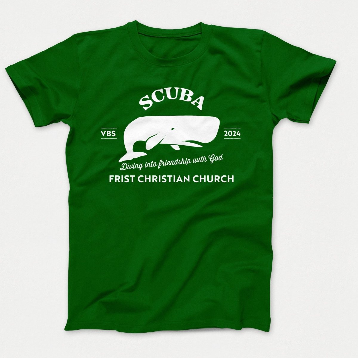 Scuba VBS Shirts - Whale - Youth T-shirts Dark Green - Polkabean