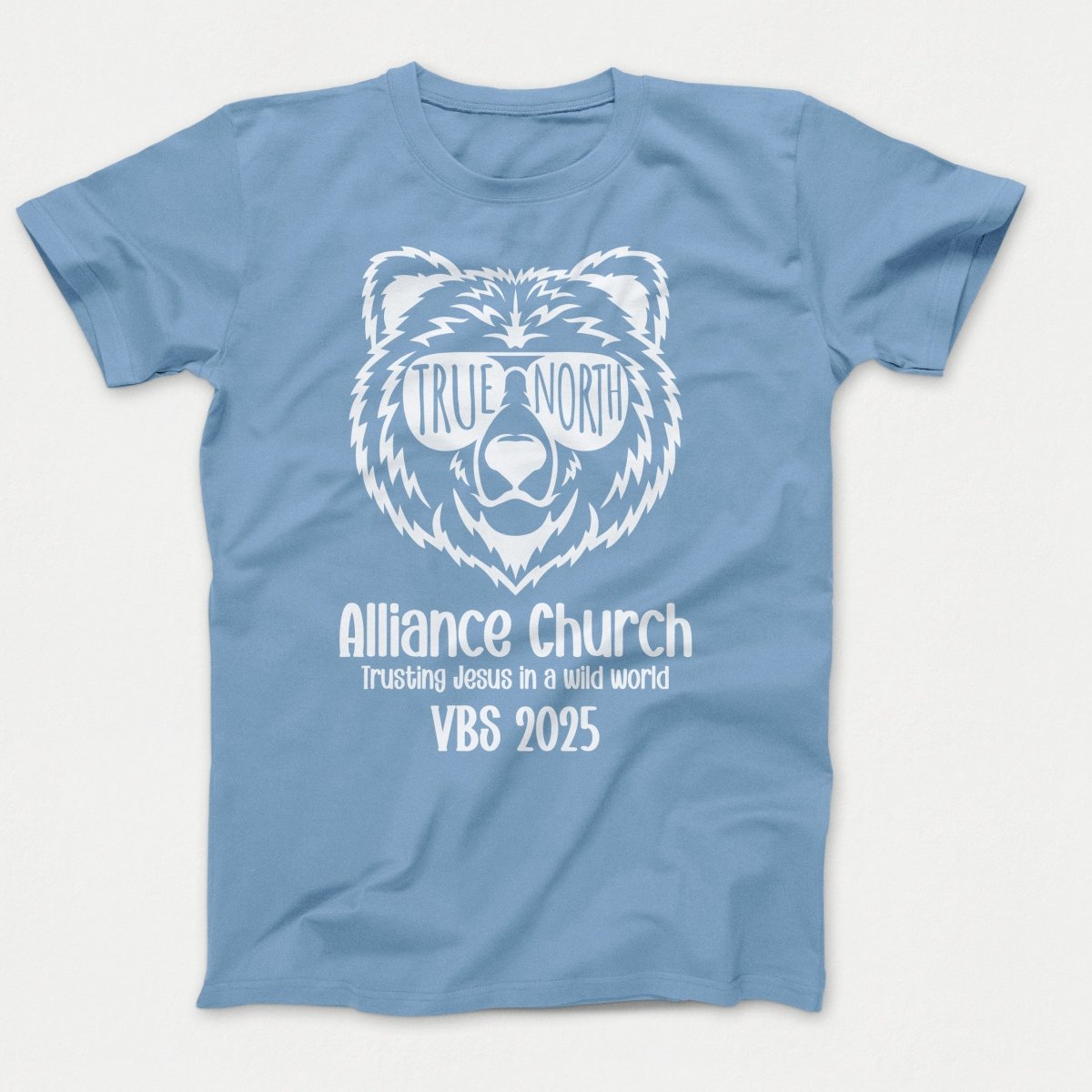 True North VBS Shirts - Bear Face - Adult T-shirts Tundra Blue - Polkabean