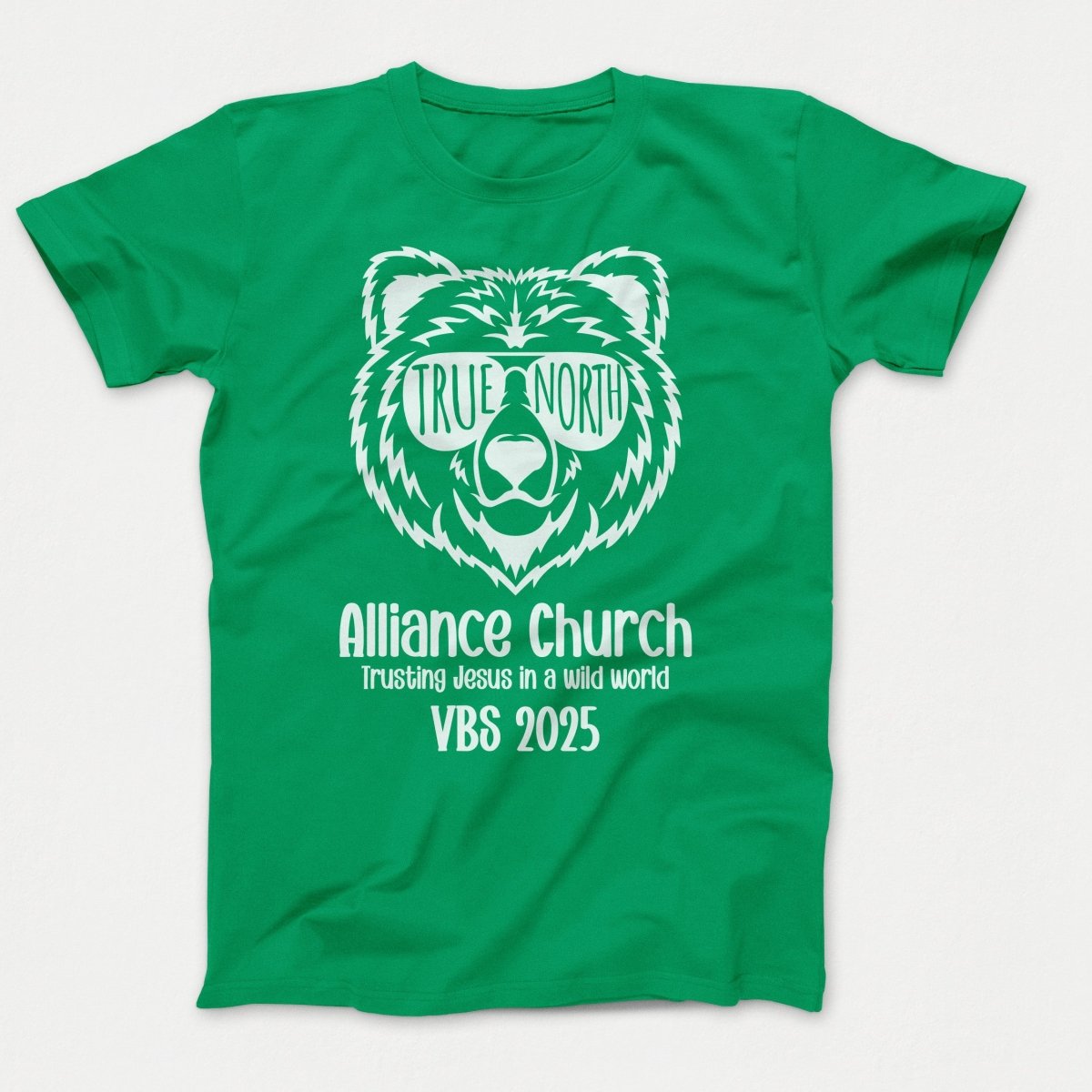 True North VBS Shirts - Bear Face - Youth T-shirts Kelly - Polkabean
