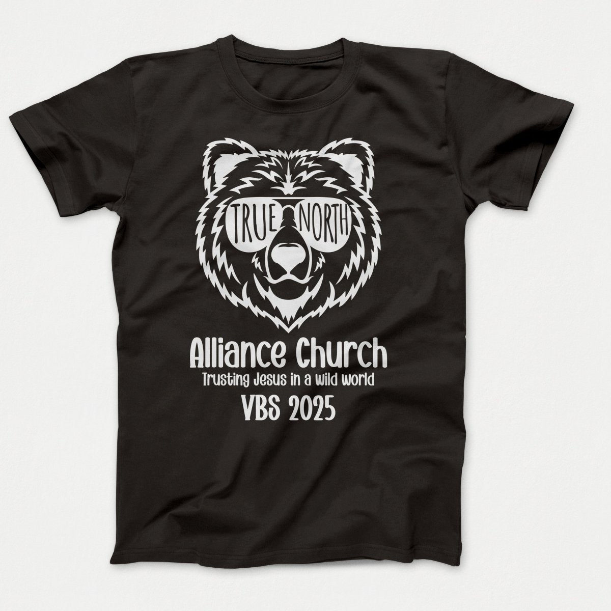 True North VBS Shirts - Bear Face - Youth T-shirts Jet Black - Polkabean
