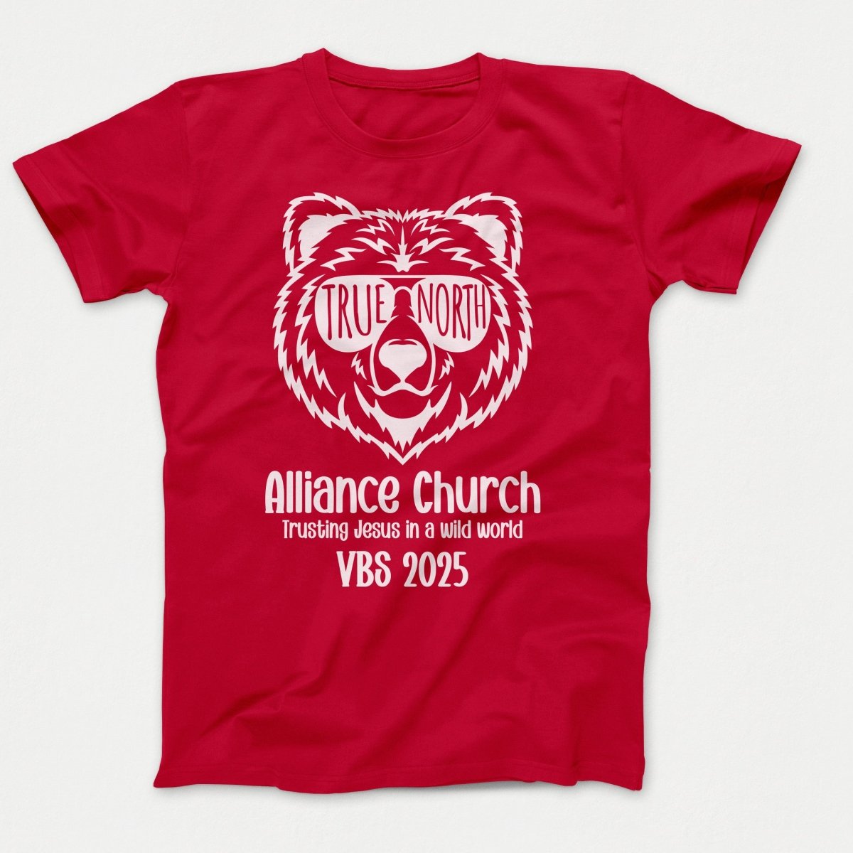 True North VBS Shirts - Bear Face - Youth T-shirts Red - Polkabean