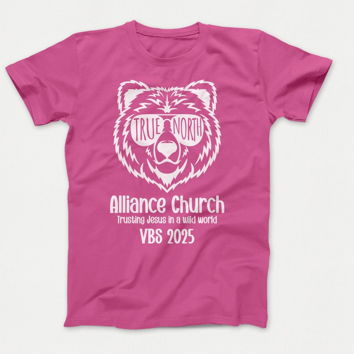 True North VBS Shirts - Bear Face - Youth T-shirts Sangria - Polkabean