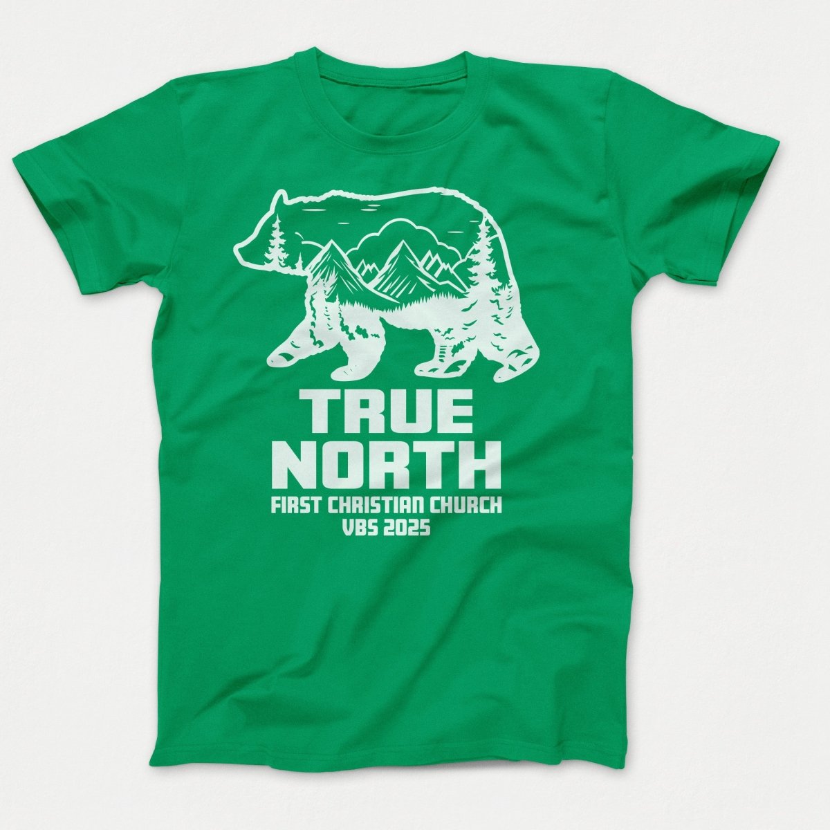 True North VBS Shirts - Bear Silhouette - Adult T-shirts Kelly - Polkabean