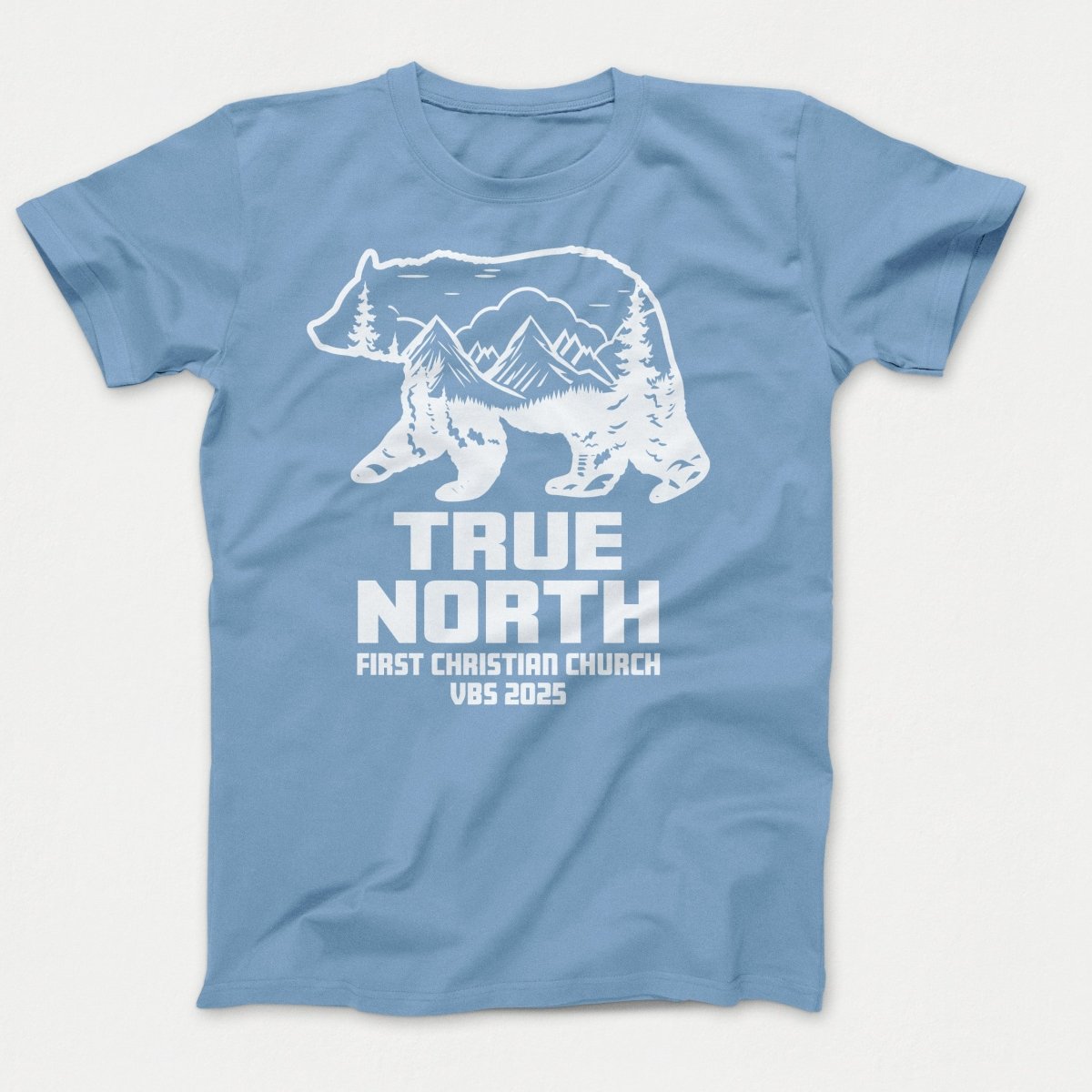 True North VBS Shirts - Bear Silhouette - Adult T-shirts Tundra Blue - Polkabean