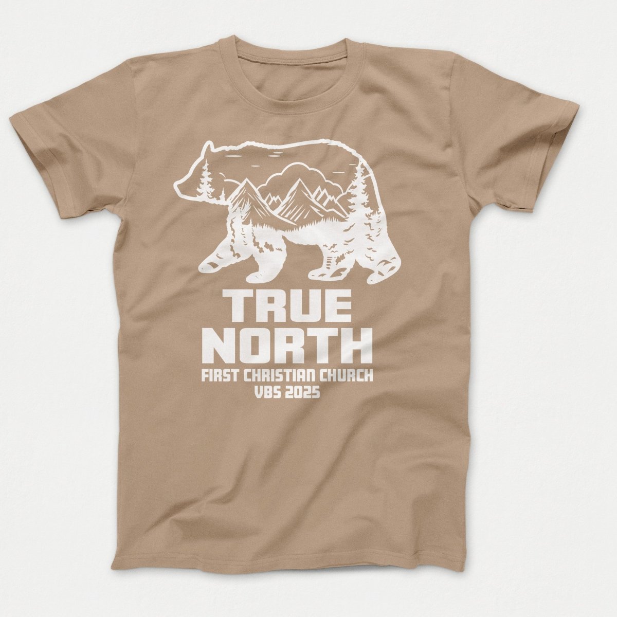 True North VBS Shirts - Bear Silhouette - Youth T-shirts Sand - Polkabean