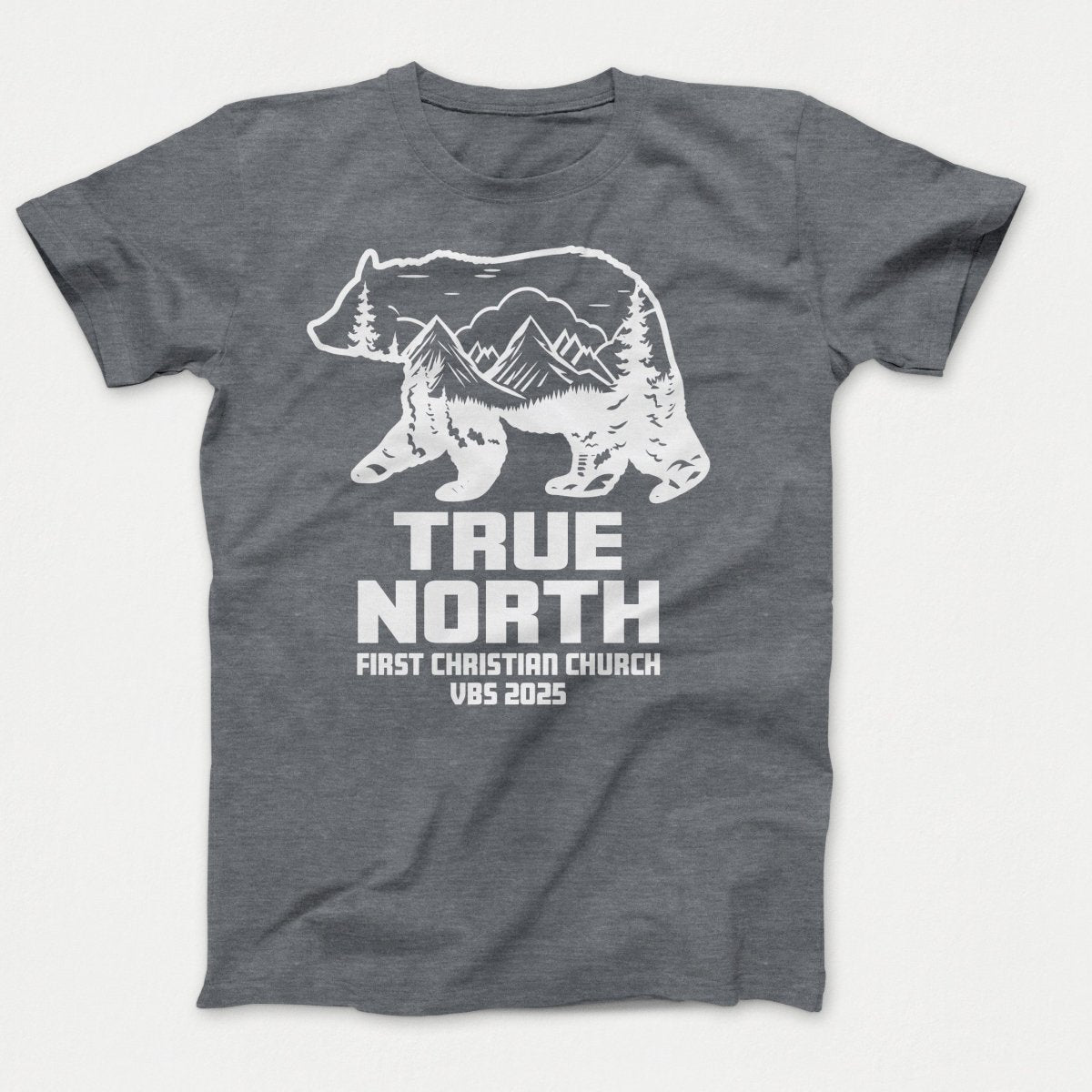 True North VBS Shirts - Bear Silhouette - Youth T-shirts Graphite Heather - Polkabean