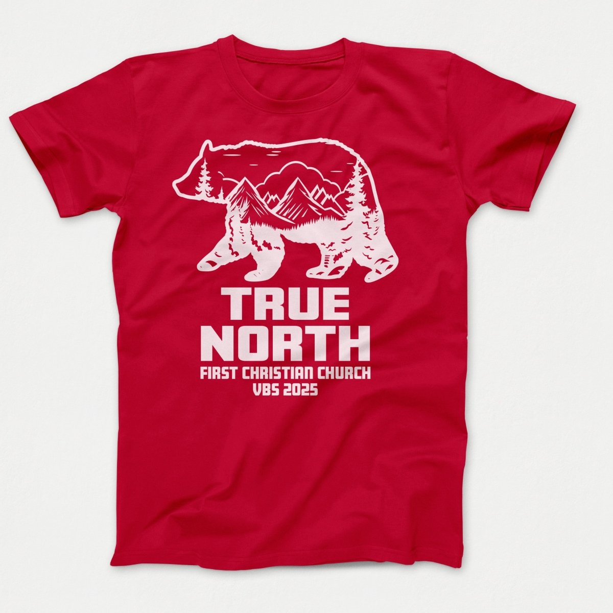 True North VBS Shirts - Bear Silhouette - Youth T-shirts Red - Polkabean
