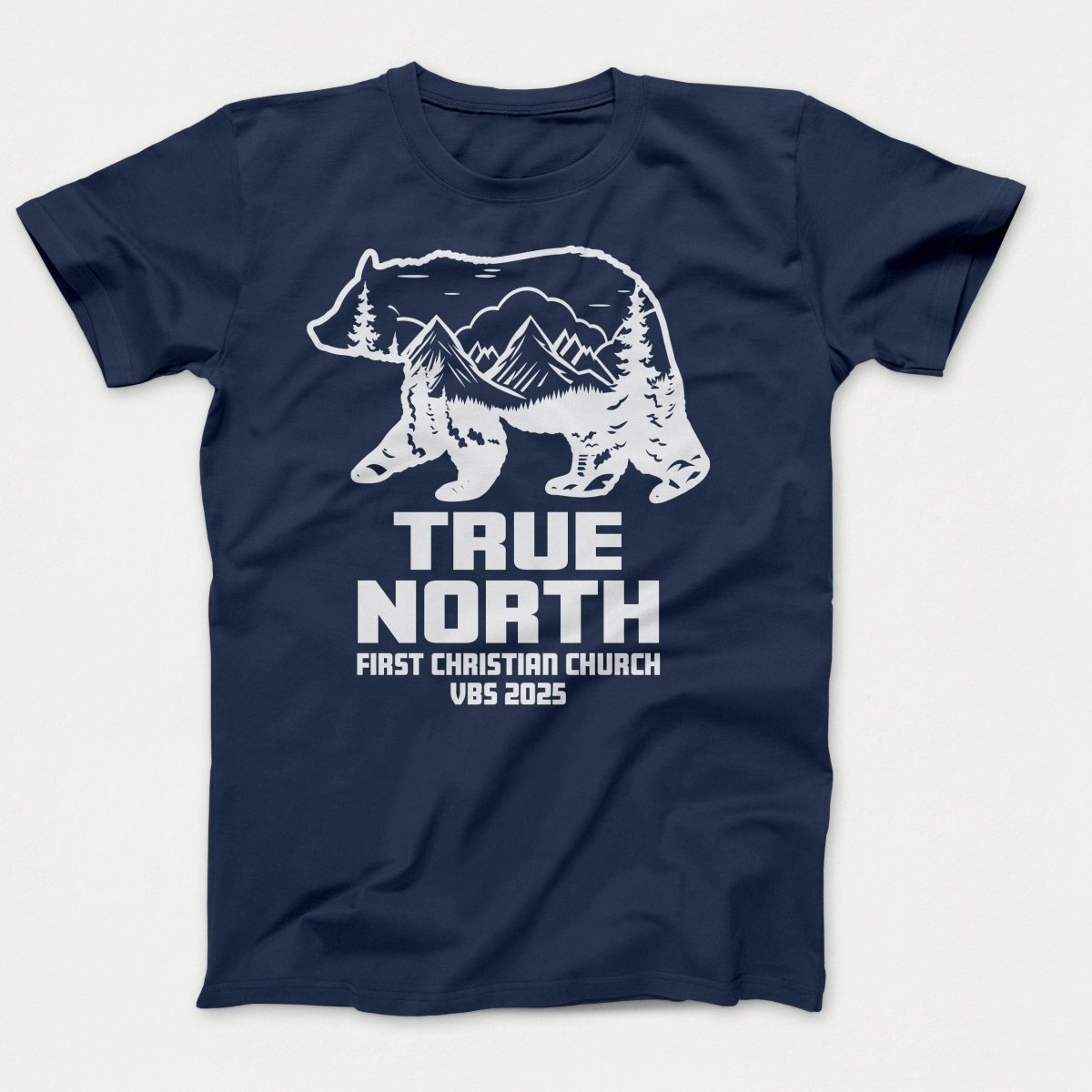 True North VBS Shirts - Bear Silhouette - Youth T-shirts Navy - Polkabean