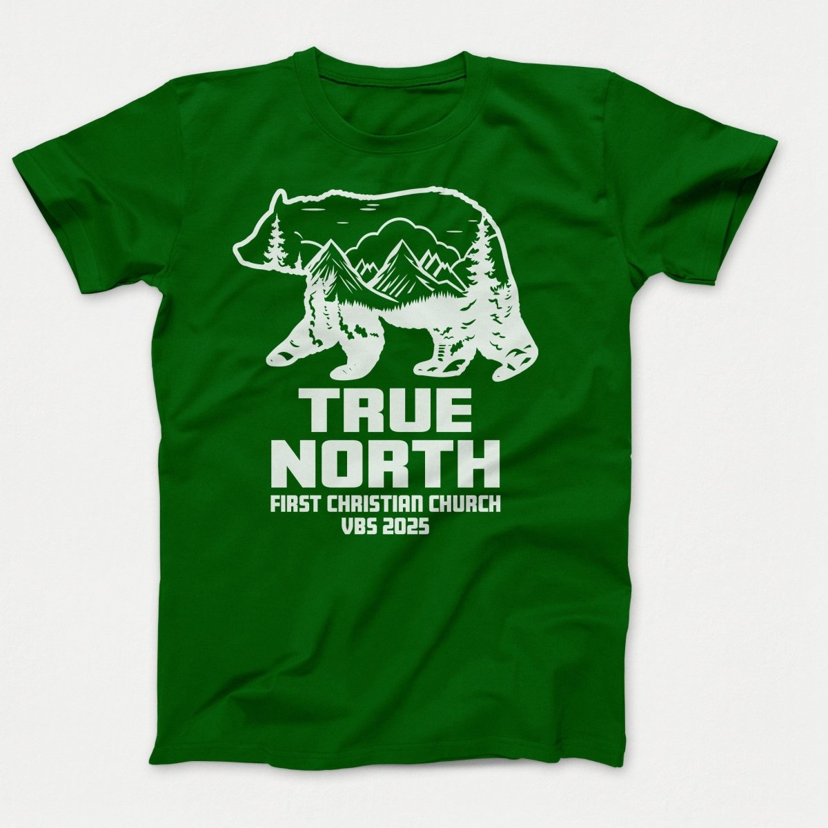True North VBS Shirts - Bear Silhouette - Youth T-shirts Dark Green - Polkabean