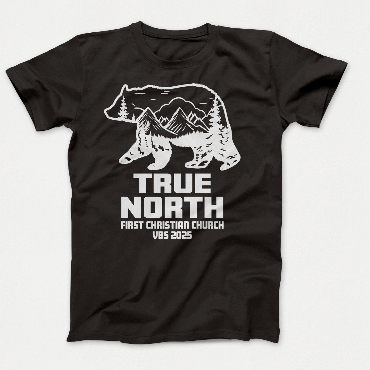 True North VBS Shirts - Bear Silhouette - Youth T-shirts Jet Black - Polkabean