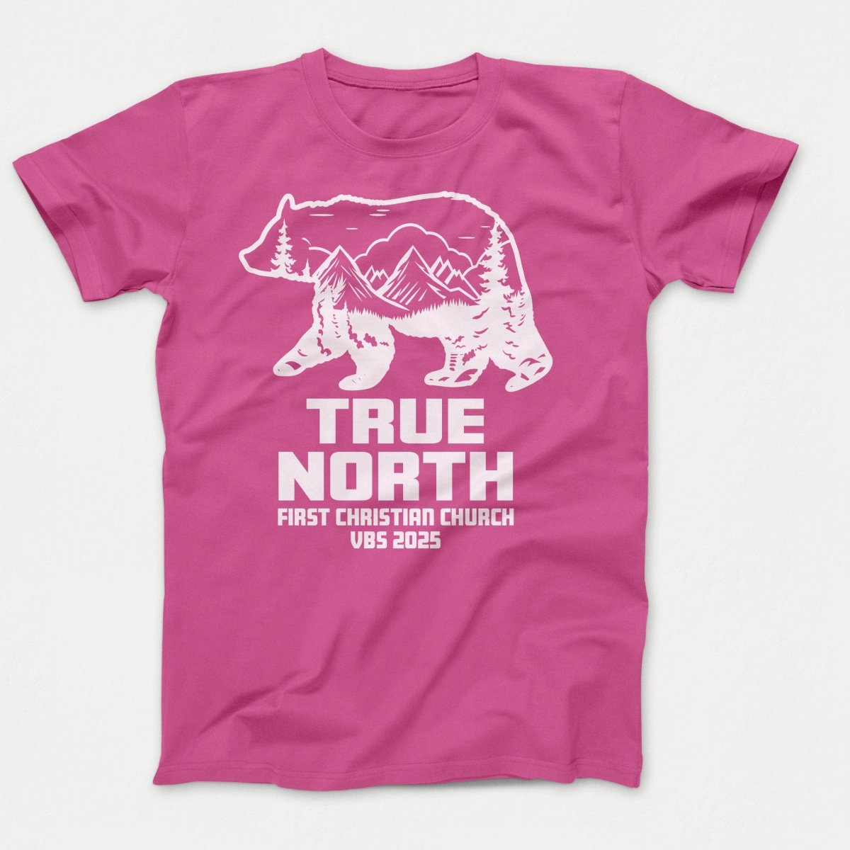 True North VBS Shirts - Bear Silhouette - Youth T-shirts Sangria - Polkabean
