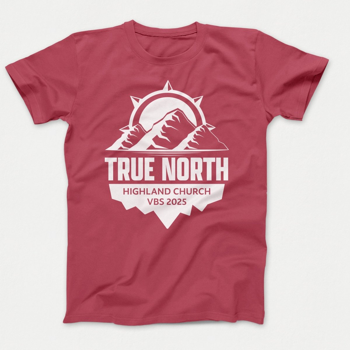 True North VBS Shirts - Mountain and Compass - Adult T-shirts Zinnia - Polkabean