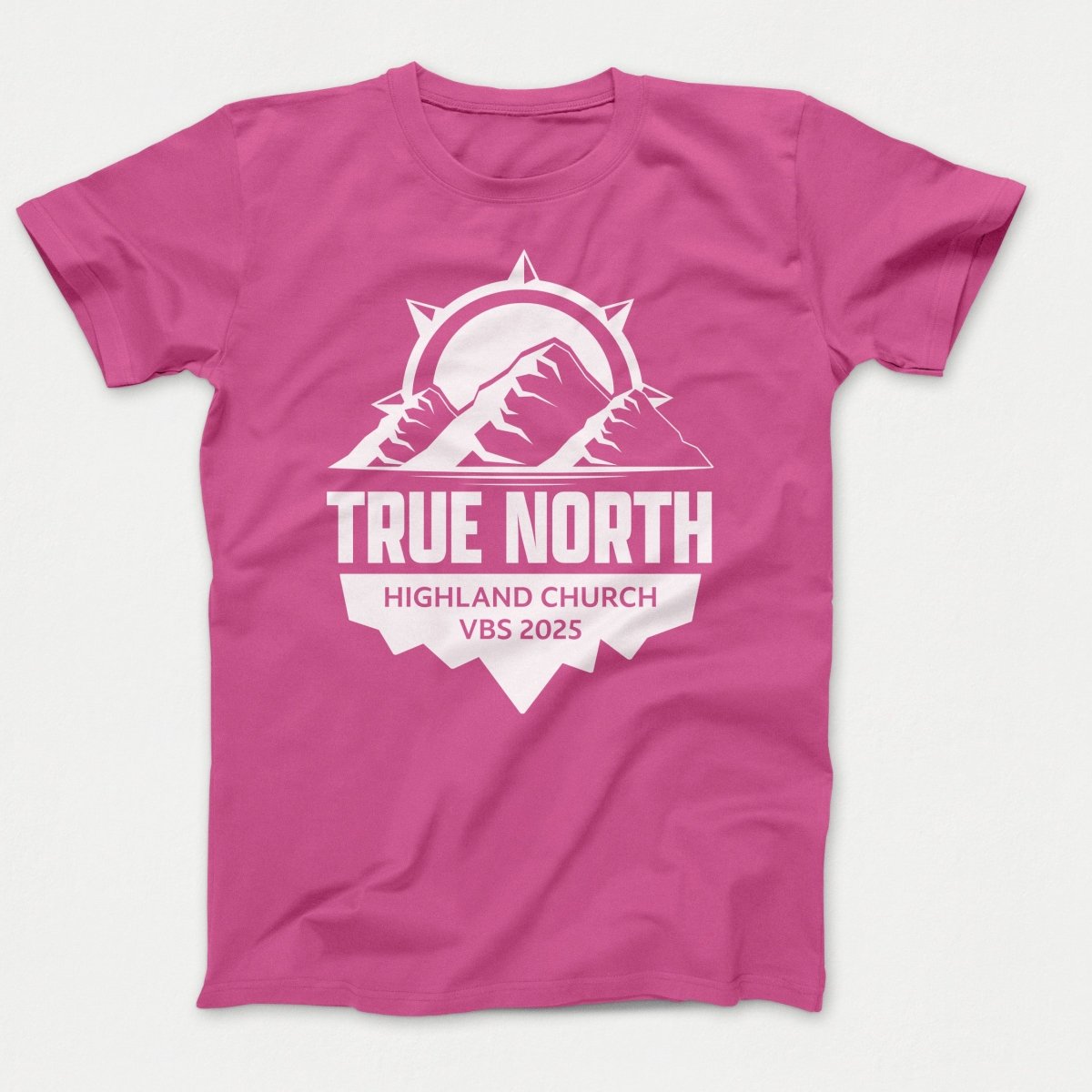 True North VBS Shirts - Mountain and Compass - Youth T-shirts Sangria - Polkabean