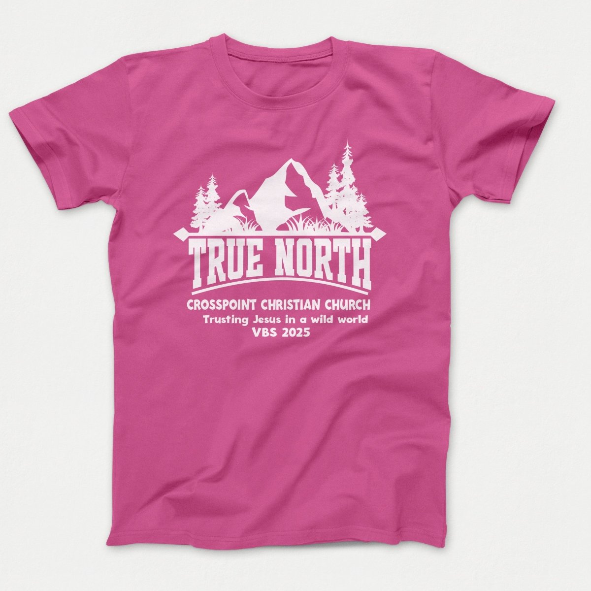 True North VBS Shirts - Mountain and Trees - Youth T-shirts Sangria - Polkabean