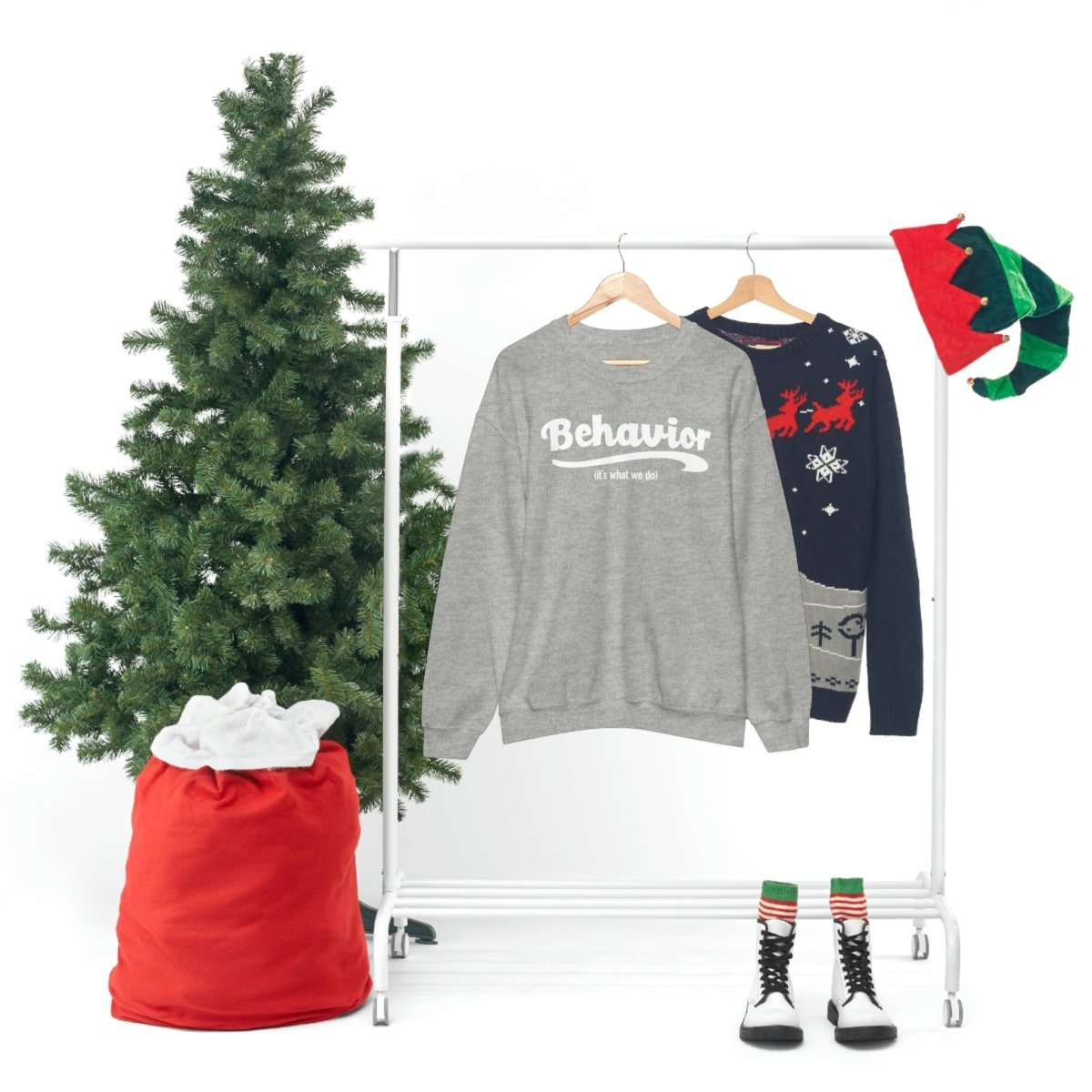 Behavior it's what we do Sweatshirt / ABA Sweatshirt / aba Therapist Sweatshirt / Behavior Analyst Sweatshirt / Applied Behavior Analyst Sport Grey - Polkabean