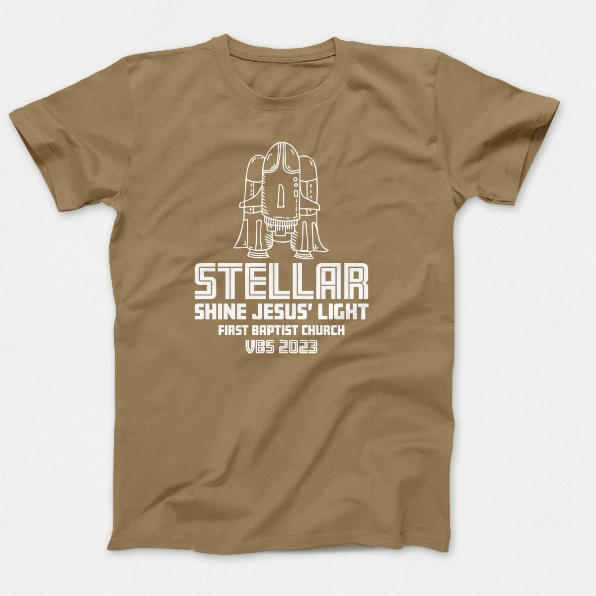 Stellar VBS T-shirt with Rocket Ship - Polkabean