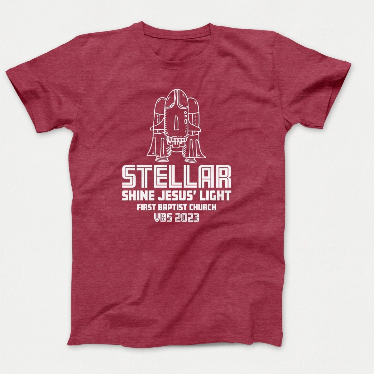 Stellar VBS T-shirt with Rocket Ship - Polkabean