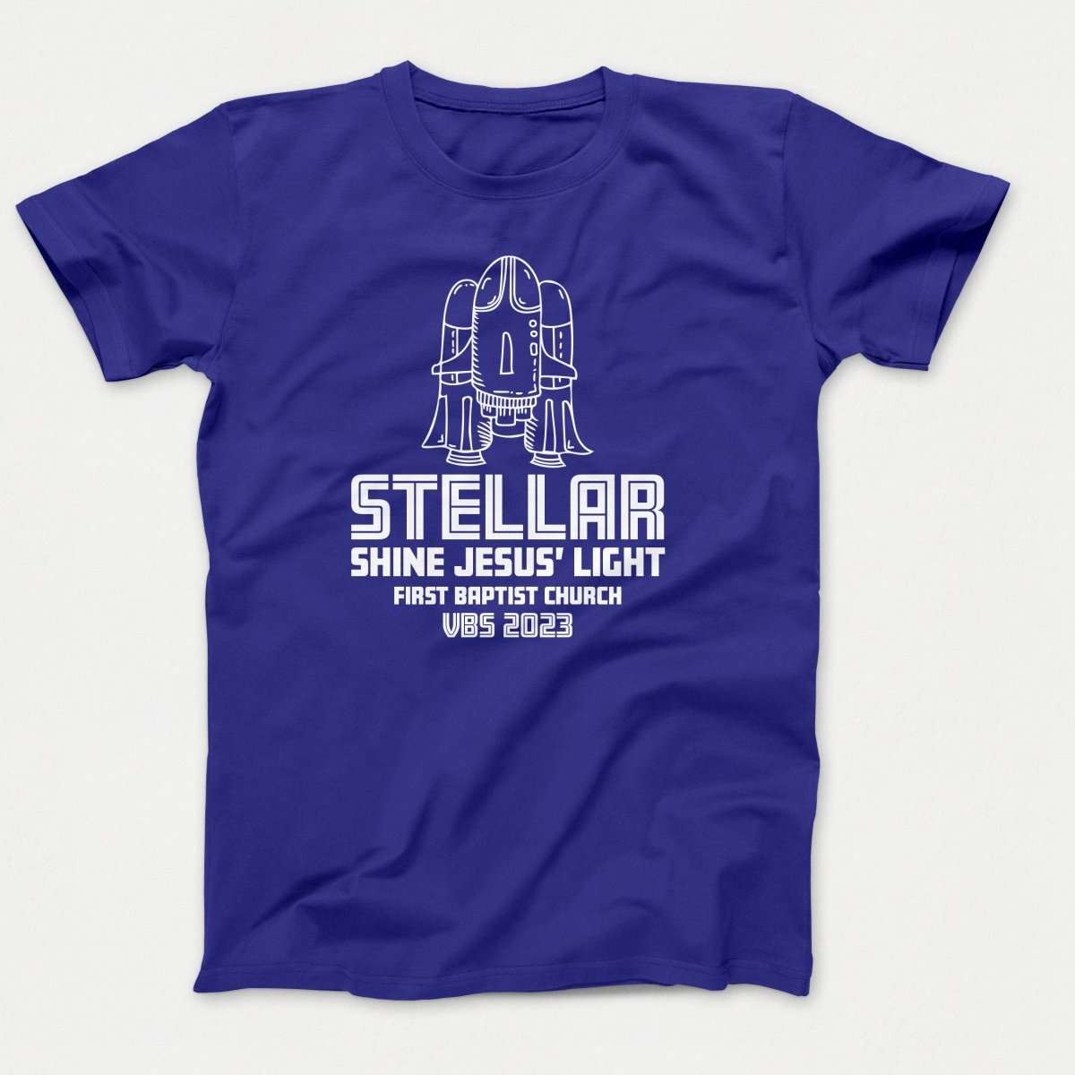 Stellar VBS T-shirt with Rocket Ship - Polkabean