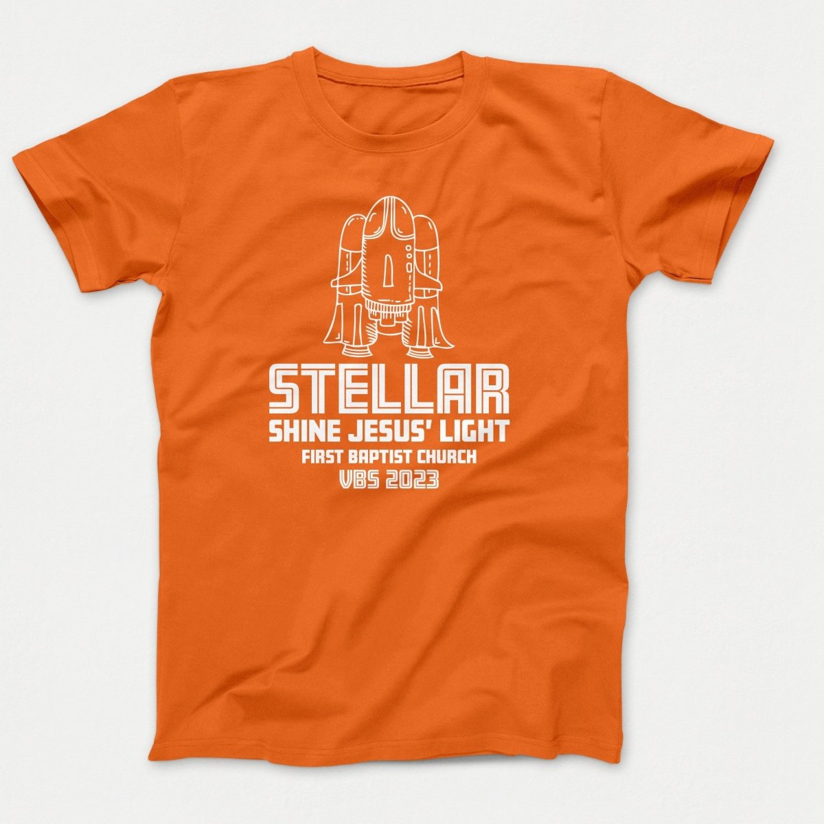 Stellar VBS T-shirt with Rocket Ship - Polkabean