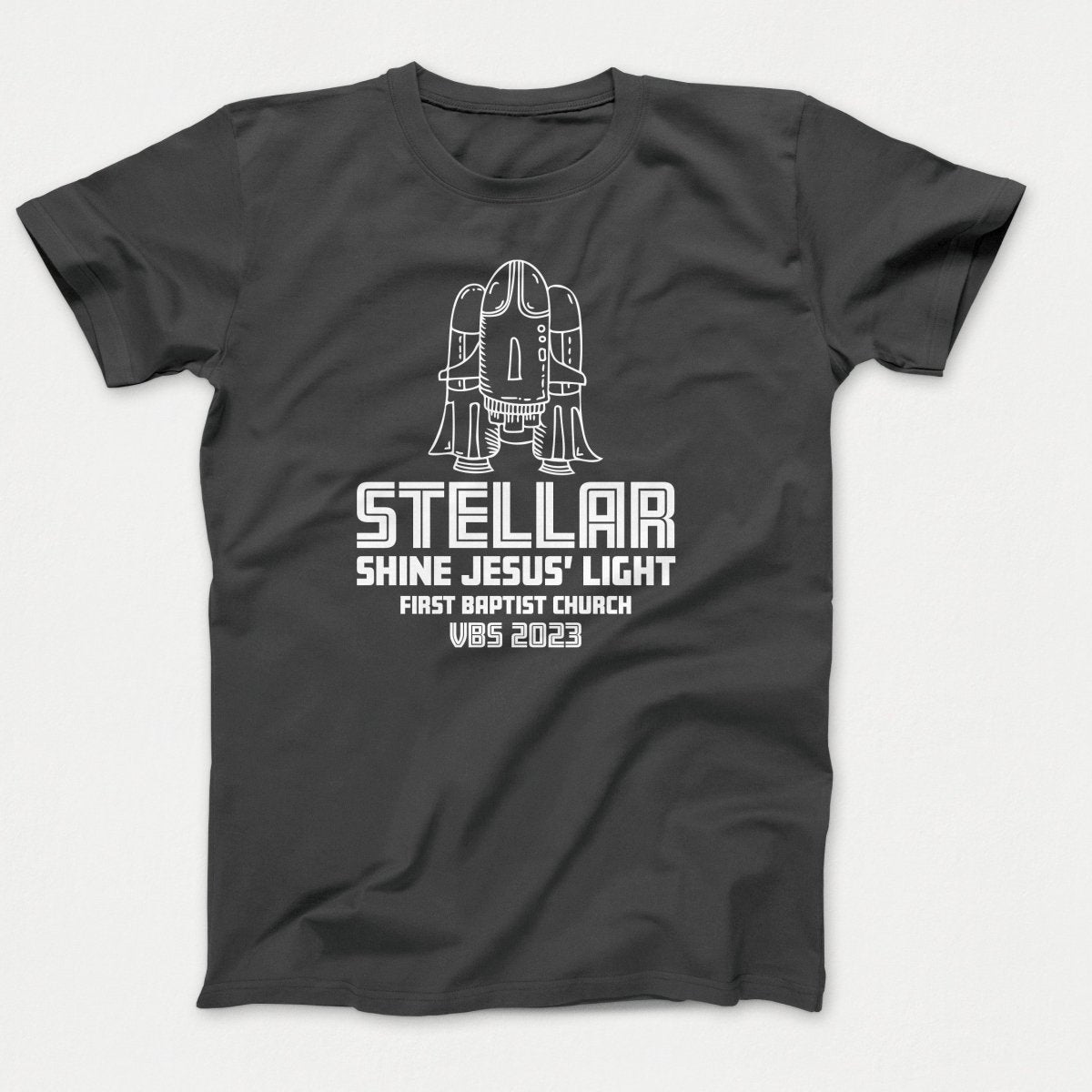 Stellar VBS T-shirt with Rocket Ship - Polkabean