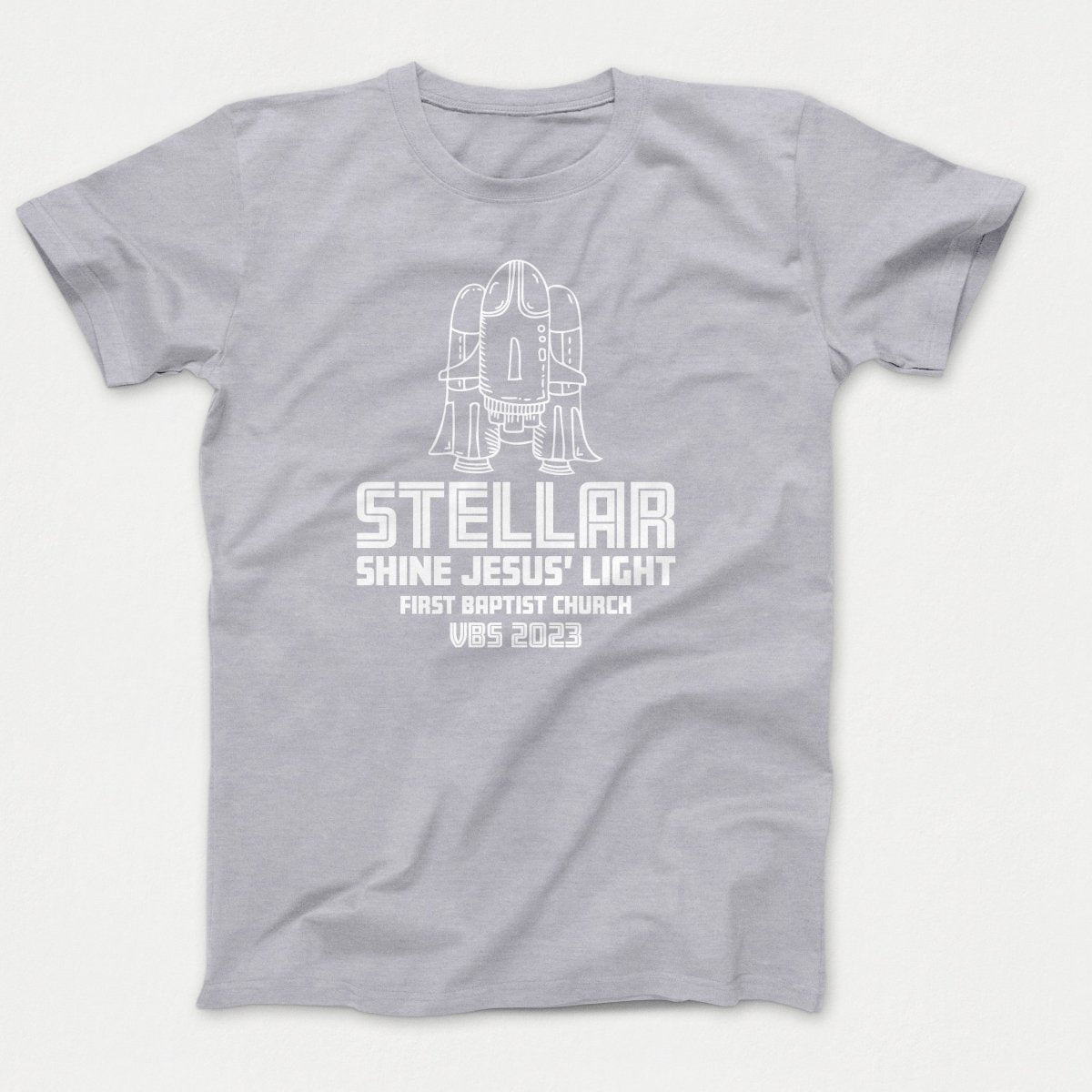 Stellar VBS T-shirt with Rocket Ship - Polkabean