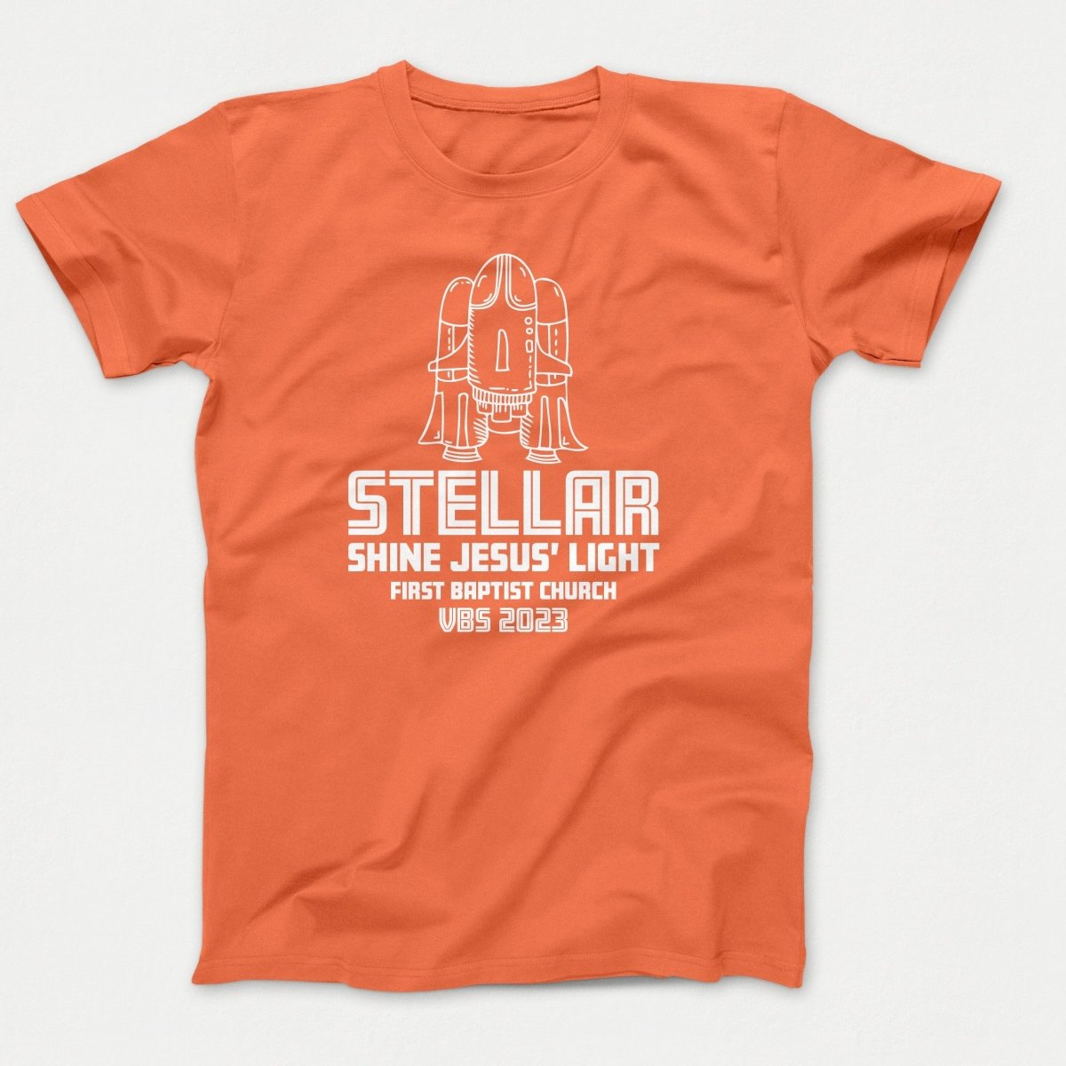 Stellar VBS T-shirt with Rocket Ship - Polkabean