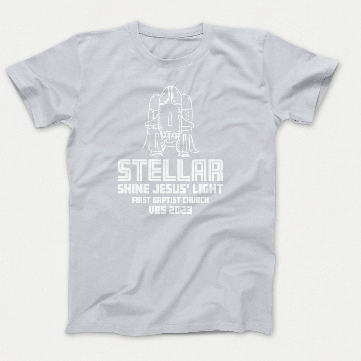 Stellar VBS T-shirt with Rocket Ship - Polkabean