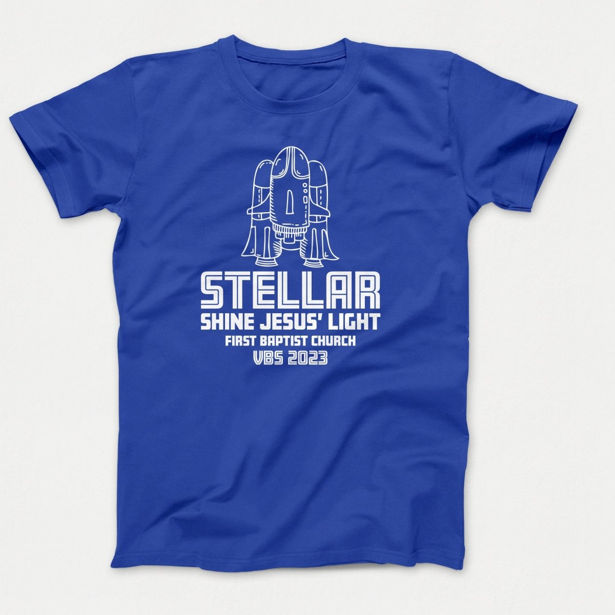Stellar VBS T-shirt with Rocket Ship - Polkabean